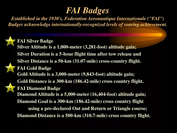 fai badges established in the 1930 s federation
