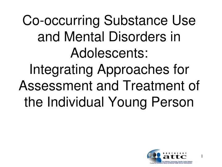 co occurring substance use and mental disorders
