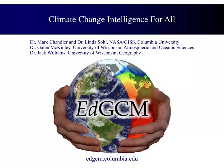 climate change intelligence for all