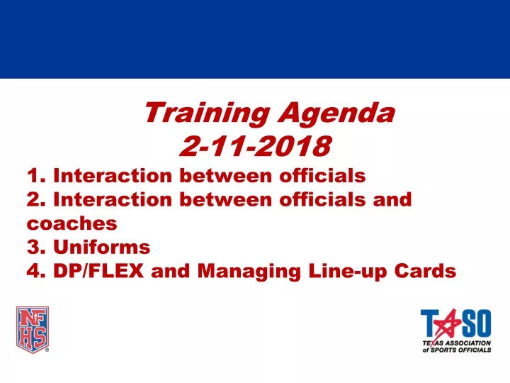 training agenda 2 11 2018 1 interaction between