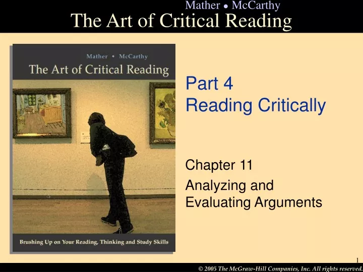 part 4 reading critically