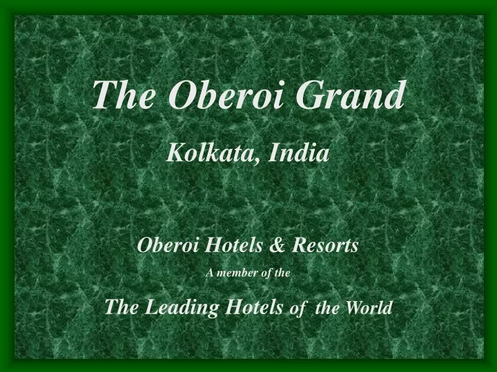 the oberoi grand kolkata india oberoi hotels