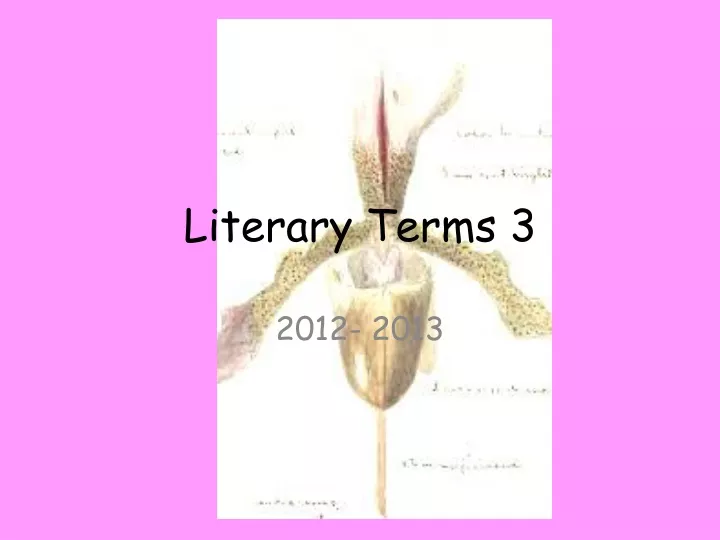 literary terms 3