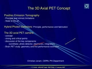 The 3D Axial PET Concept
