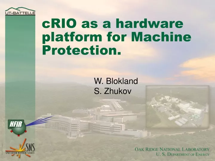 crio as a hardware platform for machine protection