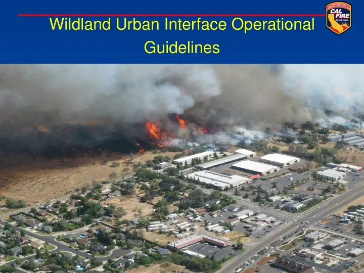 wildland urban interface operational guidelines