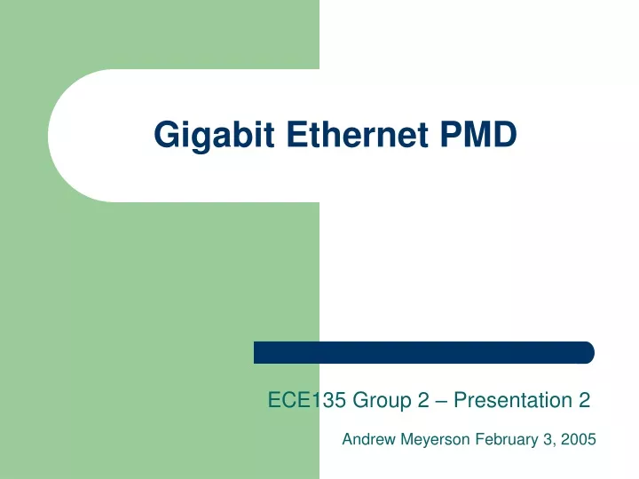 gigabit ethernet pmd