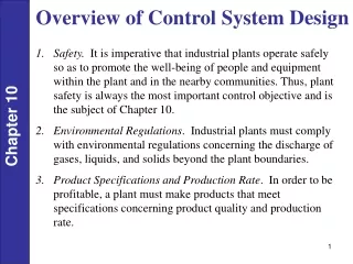 Overview of Control System Design