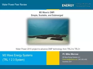 Water Power Peer Review