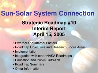 Sun-Solar System Connection