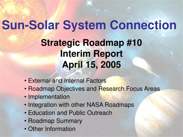sun solar system connection