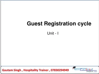 Guest Registration cycle