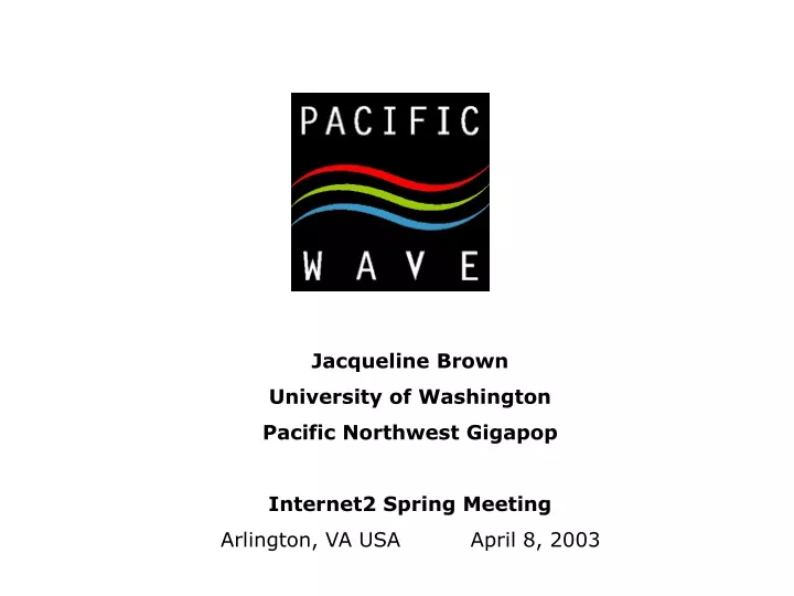jacqueline brown university of washington pacific