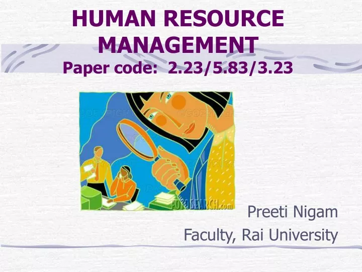 human resource management paper code 2 23 5 83 3 23