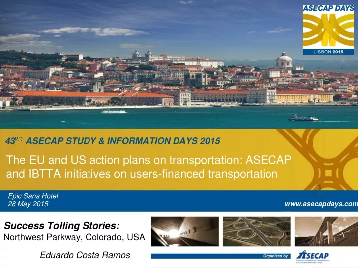 43 r d asecap study information days 2015