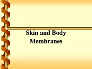 Skin and Body Membranes