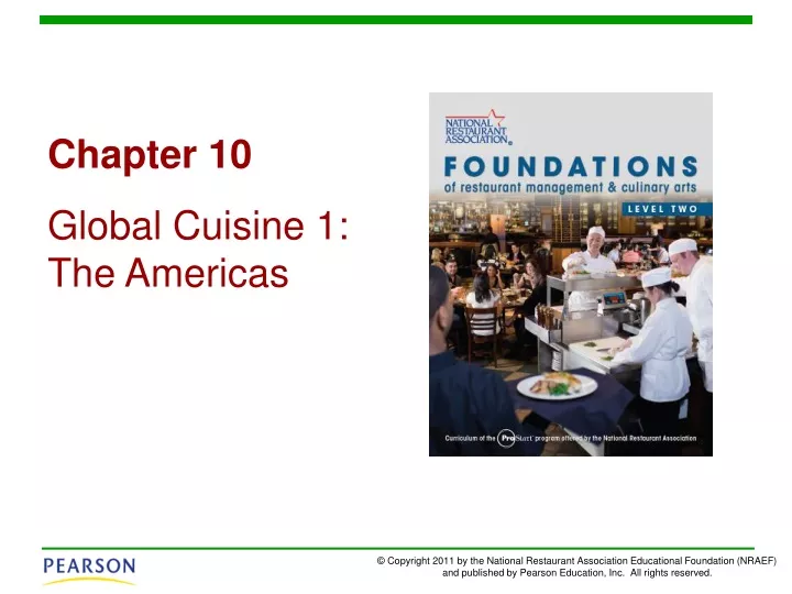 chapter 10 global cuisine 1 the americas