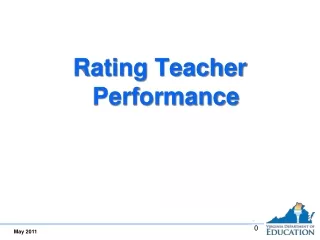 Rating Teacher Performance