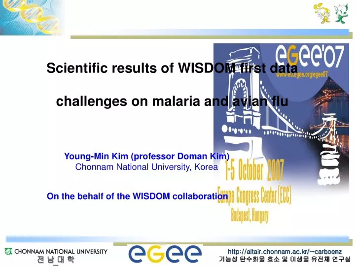 scientific results of wisdom first data challenges on malaria and avian flu