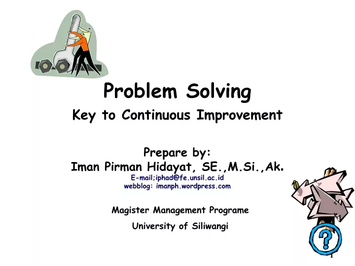 problem solving key to continuous improvement