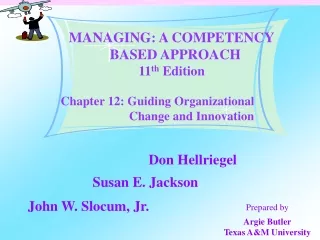 Chapter 12: Guiding Organizational Change and Innovation