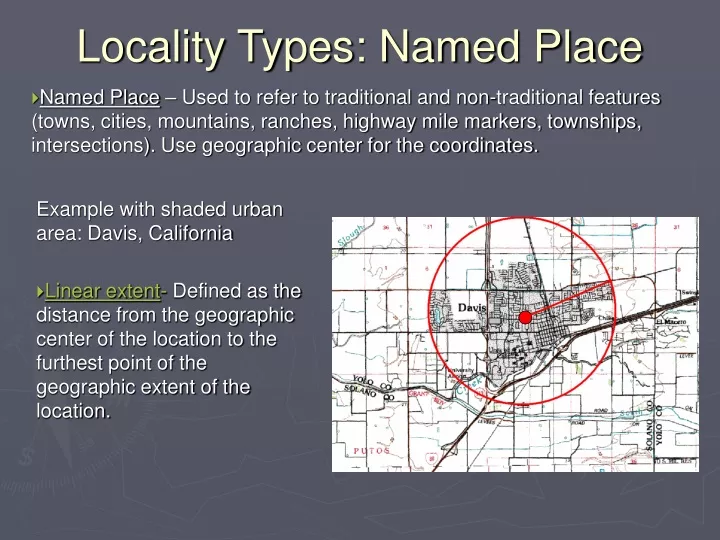 locality types named place