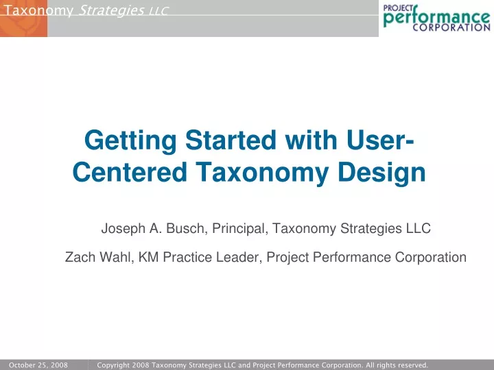 getting started with user centered taxonomy design