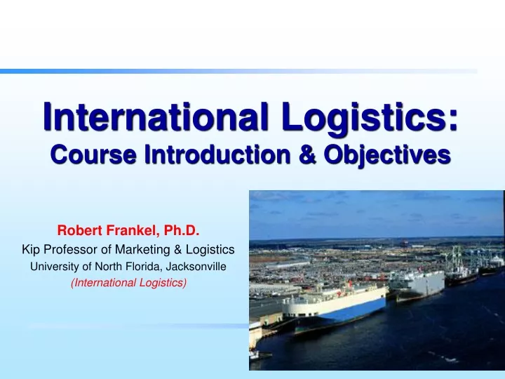 international logistics course introduction