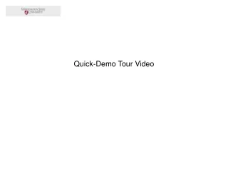 Quick-Demo Tour Video