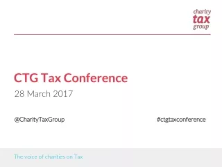 CTG Tax Conference