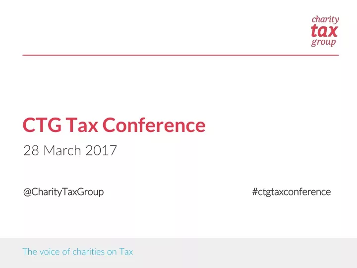 ctg tax conference