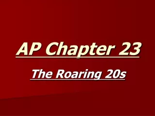 AP Chapter 23