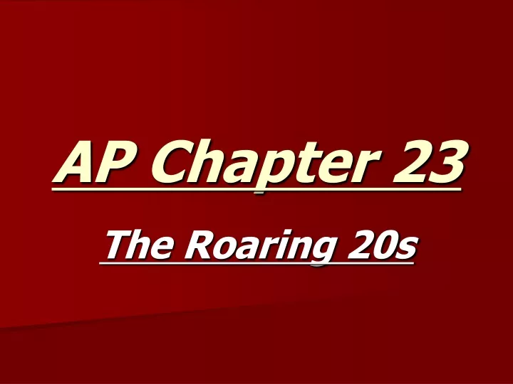 ap chapter 23