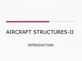 AIRCRAFT STRUCTURES-II