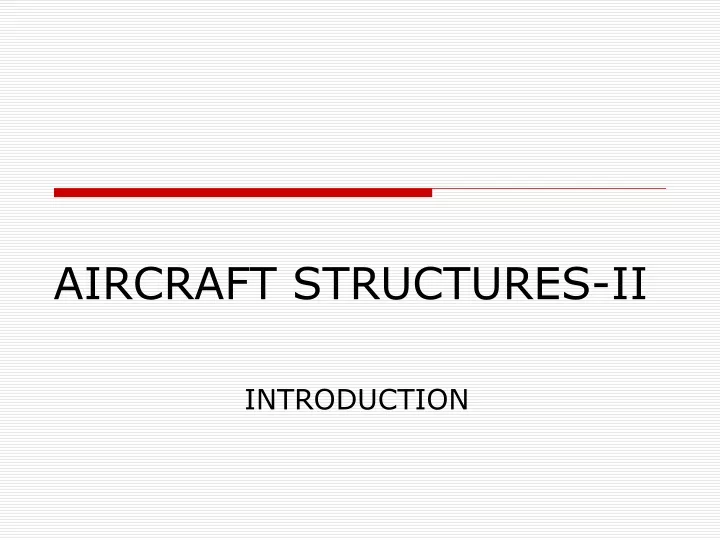aircraft structures ii