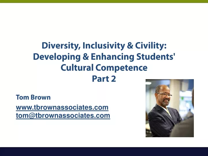 diversity inclusivity civility developing enhancing students cultural competence part 2