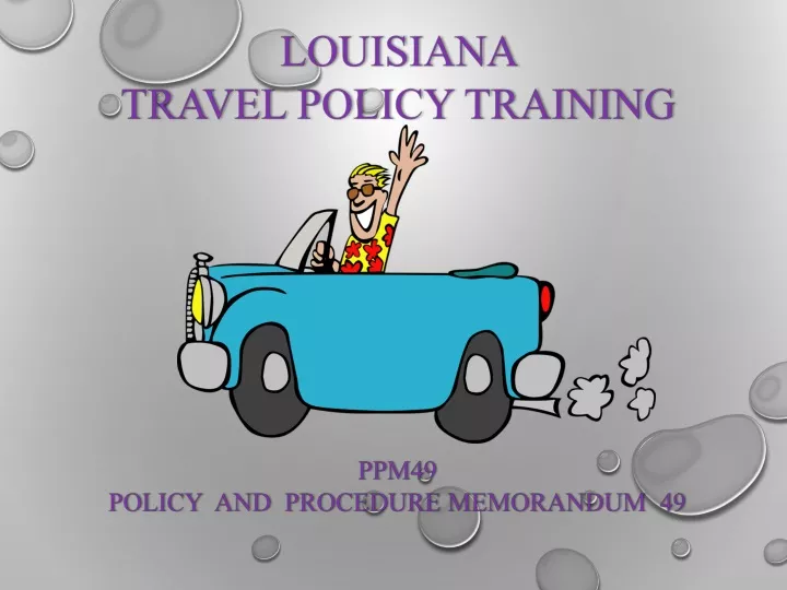 louisiana travel policy training