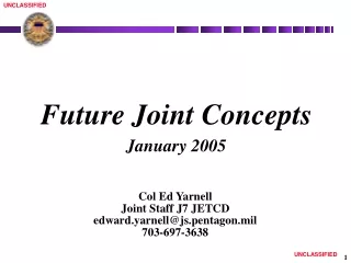 Future Joint Concepts January 2005