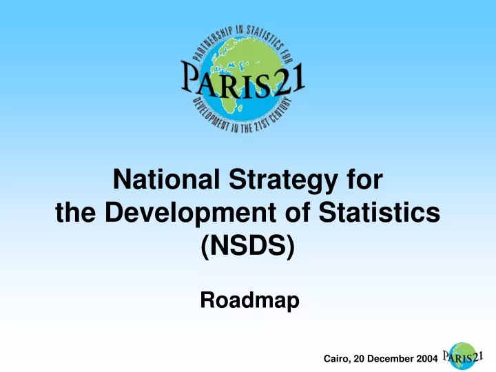 national strategy for the development of statistics nsds