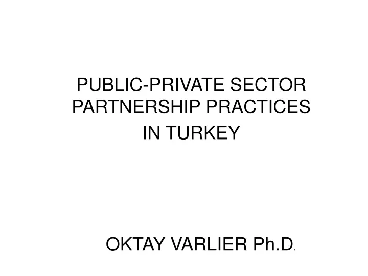public private sector partnership practices