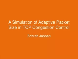 A Simulation of Adaptive Packet Size in TCP Congestion Control