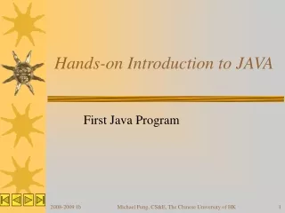 Hands-on Introduction to JAVA