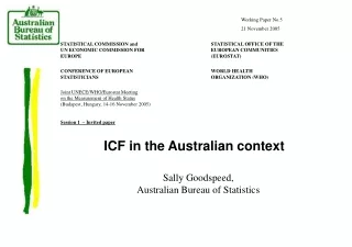 ICF in the Australian context