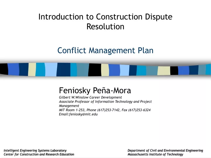 conflict management plan