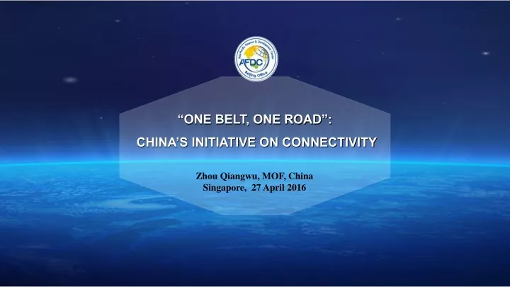 one belt one road china s initiative