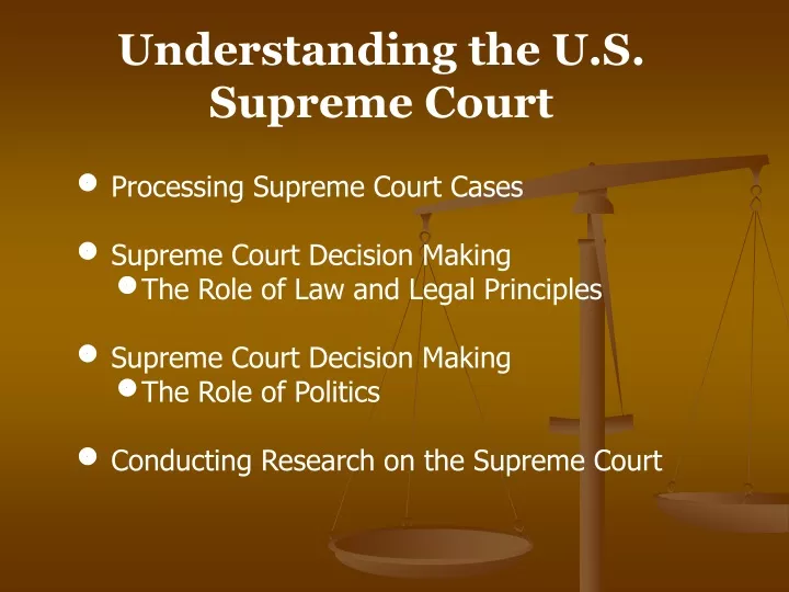 understanding the u s supreme court