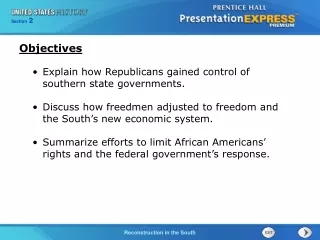 Explain how Republicans gained control of southern state governments.