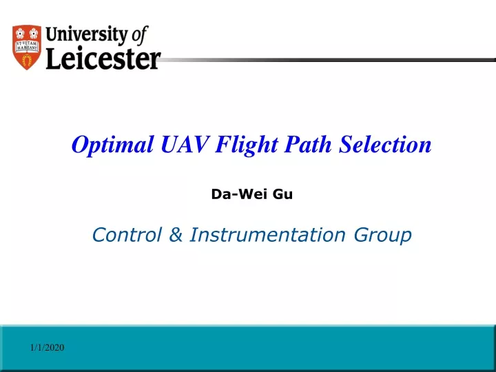 optimal uav flight path selection