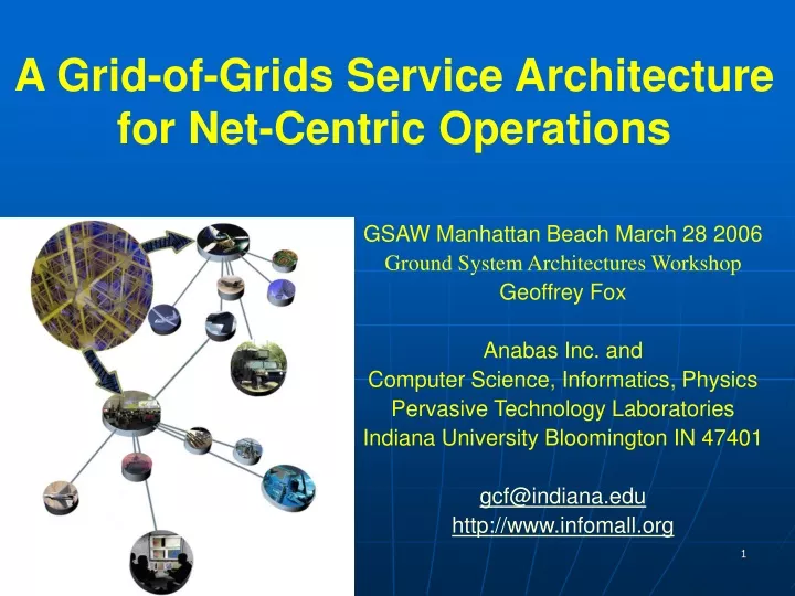 a grid of grids service architecture for net centric operations