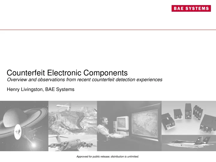 counterfeit electronic components